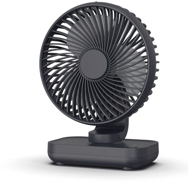케이빌 탁상용 무선 미니 선풍기 4000mAh(최대 15시간사용), 블랙