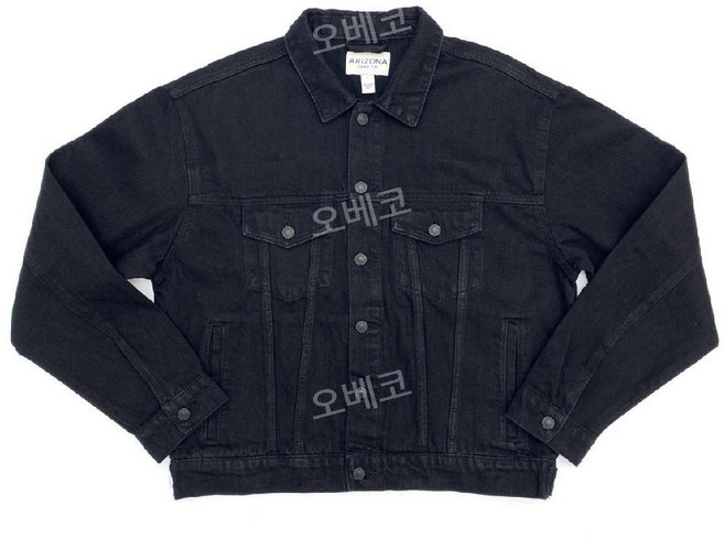 트럭커 블랙계 더블알엘 자켓 데님