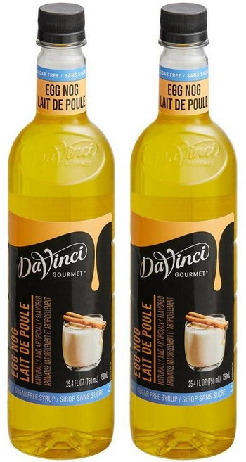 슈가 프리 에그노그 향 시럽, 750ml, 2개