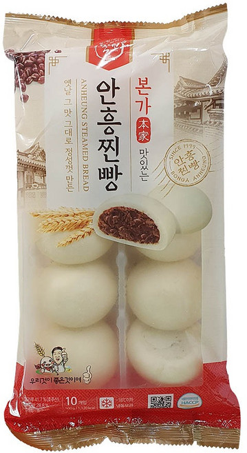직판 밀원본가 안흥찐빵 500g (50g x 10개입) HACCP, 1개