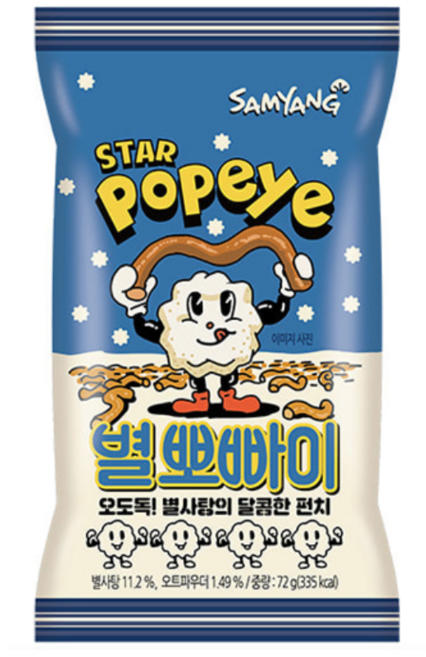 삼양 별뽀빠이 별사탕 72gX4개입 1봉지, 72g, 1개