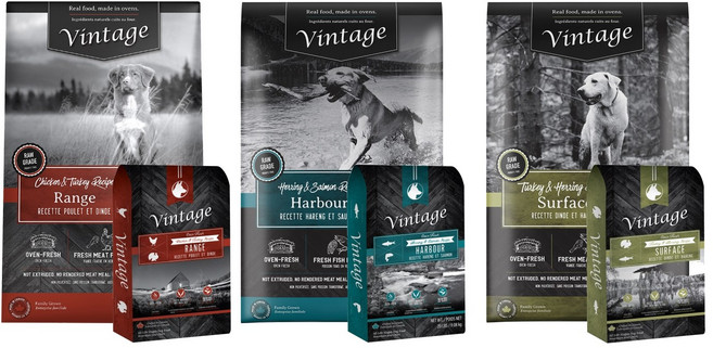 沛茲寵物【凡諦斯 Vintage 犬用鮮肉烘焙飼料 5lb 20lb】無穀 盤烤 鮮肉 狗糧 加拿大 狗飼料 狗 飼料, 1個, ３海陸全餐 火雞鯡魚, 2.27kg, 火雞+鯡魚