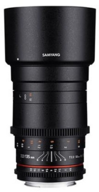 (삼양옵틱스) 삼양 VDSLR 135mm T2.2 풀프레임용 망원렌즈 카메라 영상렌즈, 소니E