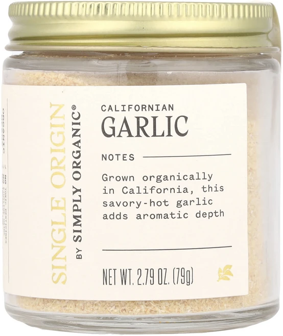 Simply Organic Single Origin 캘리포니안 마늘 79g (2.79 oz), SimplyOrganicSingleOrigin캘, 1개 - 쿠팡