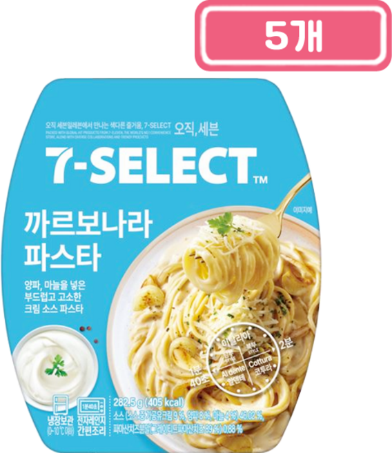 PB 까르보나라 파스타, 5개, 282.5g