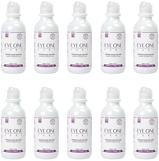 아이원케어 데이워시 히알루론산 함유 프리미엄 렌즈식염수, 10개, 160ml