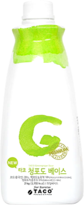 타코 청포도 베이스, 2kg, 7개