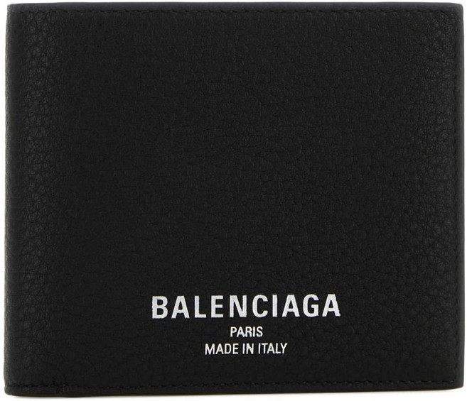 발렌시아가 로고 프린트 2단 지갑