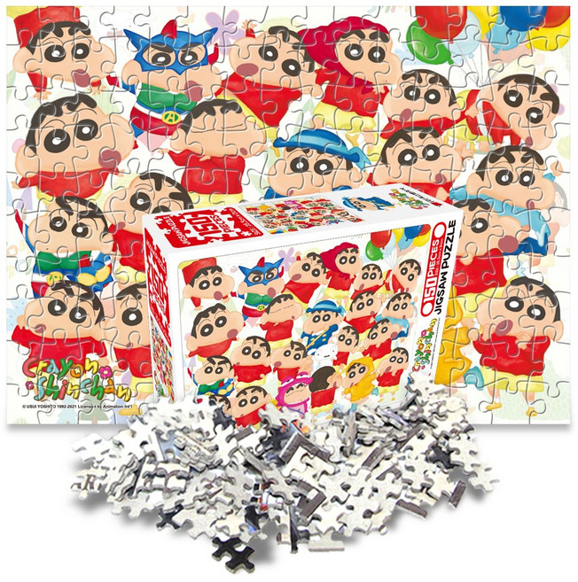 짱구는 못말려 150조각 직소 퍼즐 캐릭터 애니메이션 어린이 장난감, 1개, 와글와글, 150피스