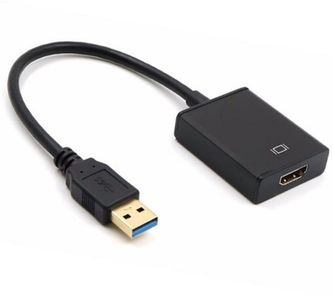 칸텔 USB 3.0 to HDMI컨버터 외장 그래픽 카드 듀얼모니터, USB to HDMI 컨버터