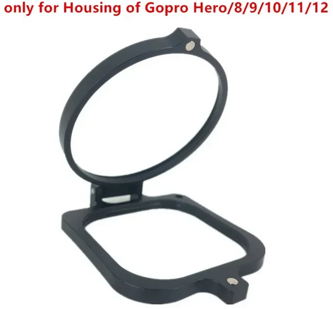 GoPro Hero12 Black 12 11 10 9 8 7 6 5 Gopro12의 케이스용 58mm 플립 렌즈 필터 어댑터 커버 추가, 02 Hero 8 9 10 11 12