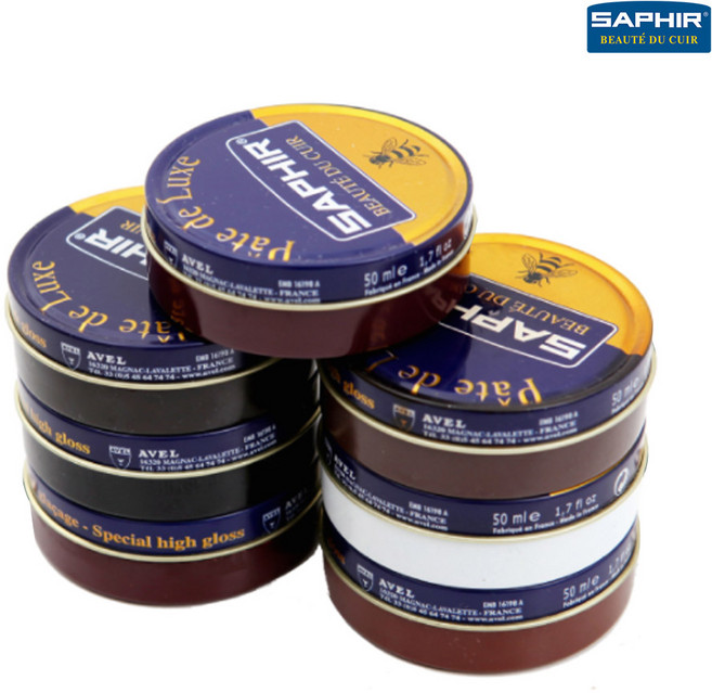 (사피르) 비즈왁스 폴리시 구두약 슈케어 구두관리 색상복원 광택제