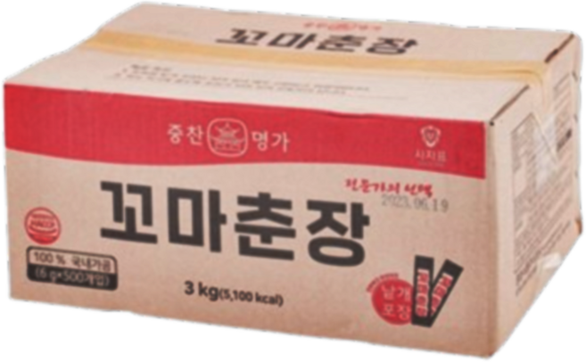 케이푸드_중찬명가 꼬마춘장 6g 500입, 3kg, 26개