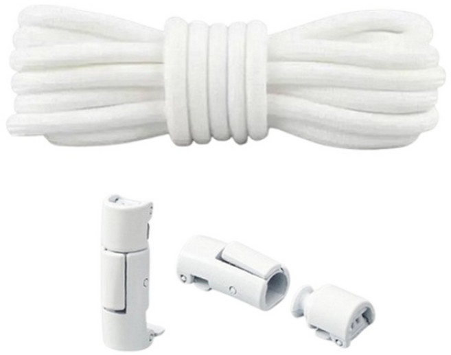 단비루리 둥근 원터치 버클 안풀리는 고무줄 신발끈