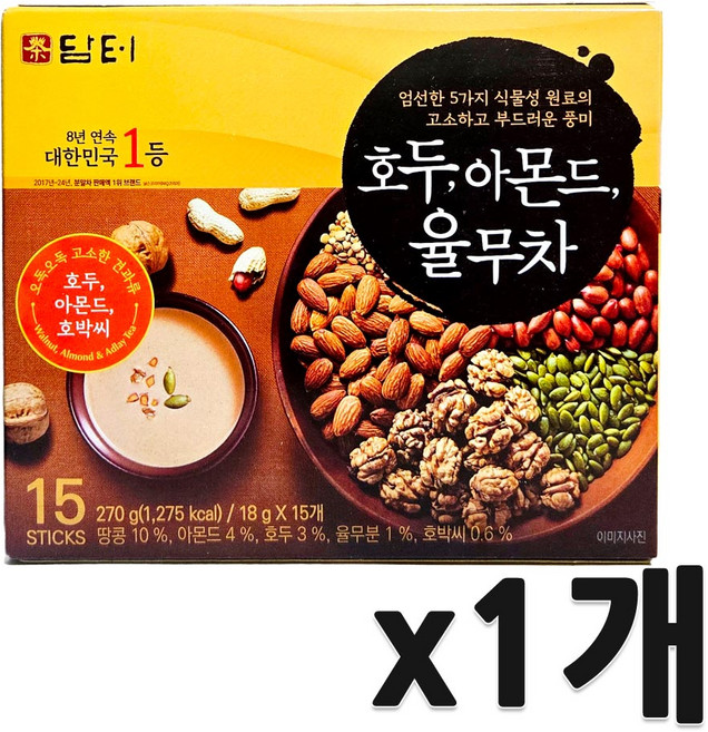 담터 호두 아몬드 율무차, 18g, 15개입, 1개