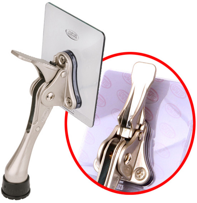 국산 무타공 접착식 원터치 말굽 도어 스토퍼, 1개