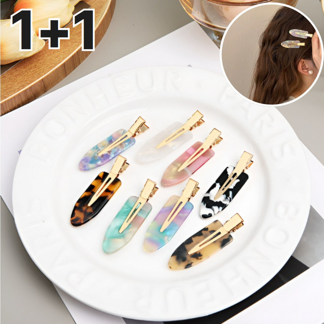 도치코 백스테이지핀 집게핀 옆머리핀 헤어핀 잔머리 앞머리 고정핀 메이크업핀