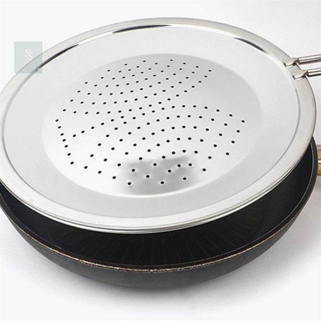 정우스토어 후라이팬 덮개 후라이팬덮개기름방지망, 30cm