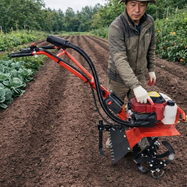 청년농기계 미니관리기 원터치 시동 소형 텃밭 트랙터, 1세트