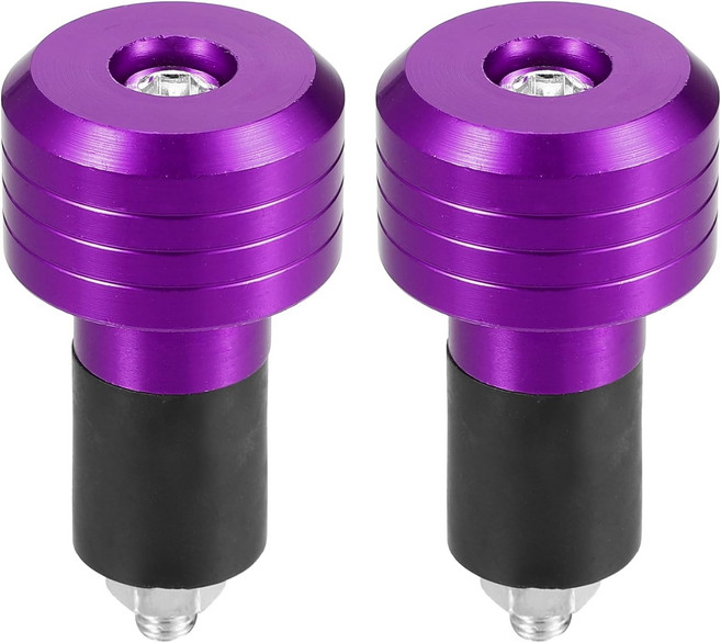 터크볼드 모터사이클 핸들바 엔드 플러그 알루미늄 합금 8mm20mm 07079 30mm OD 패셔너블 프론트 핸들 바 그립 캡 기어 밸런스 퍼플 쌍
