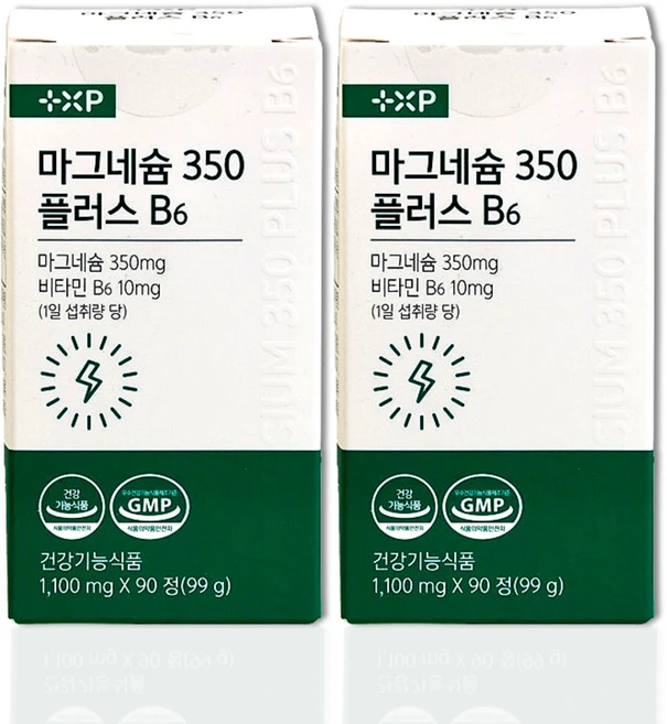 신경비타민 눈떨림 근육경련에 좋은 고함량 마그네슘, 90정, 2개 - 쿠팡