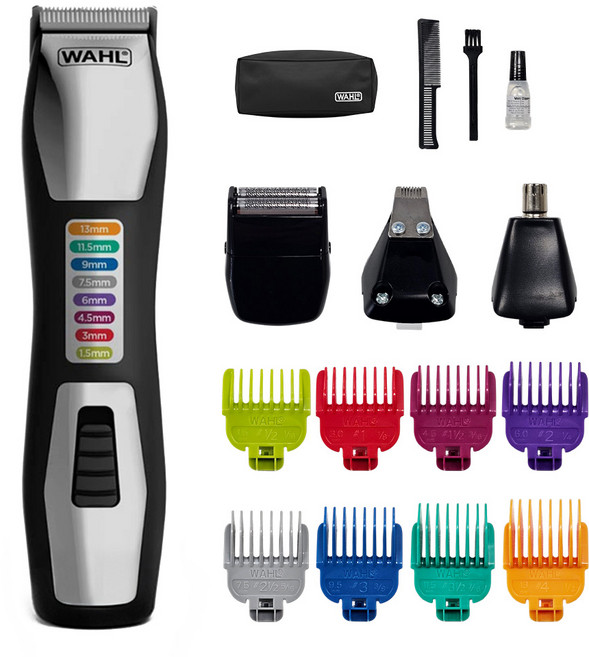 WAHL 남자 초경량 바리깡 왈 그룸스맨 셀프 이발도구 미용실 전문가용 이발기 클리퍼 세트 방수 트리머 clipper 클리퍼, 왈그룸스맨(혼합)