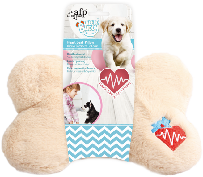 AFP 강아지 심리안정 심장소리 뼈다귀인형 필로우_4228, 단품, 1개