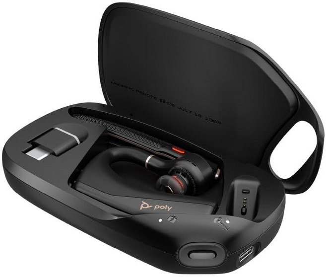 Poly Voyager Legend 50 UC 블루투스 헤드셋 충전 케이스 포함 - 소음 제거 마이크 4개 AI NoiseBlockAI 및 WindSmart Tech 마이크, Legend 50 with Charging Case
