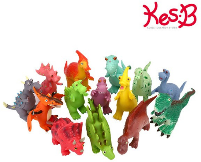 [캐스B] 데콤포 네이처 소프트공룡 14종 세트(1792), 14개