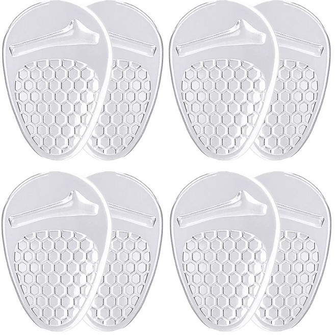 투데이리빙 4세트 앞꿈치 젤패드 쿠션 발바닥 구두 군인 물집방지 발가락 뒷꿈치 보호 스티커 하이힐 운동화 투명 발패드