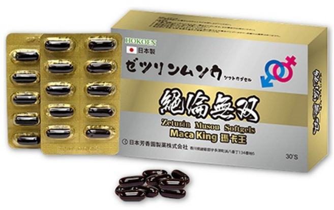 HOКОЕN 絕倫無雙 瑪卡王軟膠囊 30粒, 30個, 1份