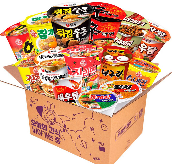사무실간식 큰컵 소컵 컵라면세트 15종 탕비실 방학 간식 비상식량, 1개