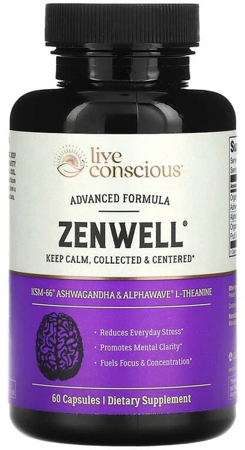 Live Conscious Zenwell 캡슐 60정 LVS-27316, 1개 - 쿠팡