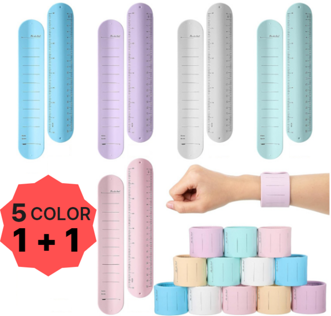 아고르 간호사 팔찌 손목 메모밴드 1+1 세트, 2개입, 파스텔블루