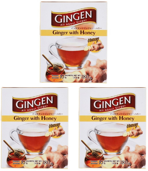 진젠 즉석생강차 허니 180g X 3개, 18g, 10개입