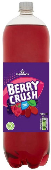 영국 모리슨 Morrisons Mixed Berry Crush 노슈가 믹스 베리 크러쉬 드링크, 6개, 2L