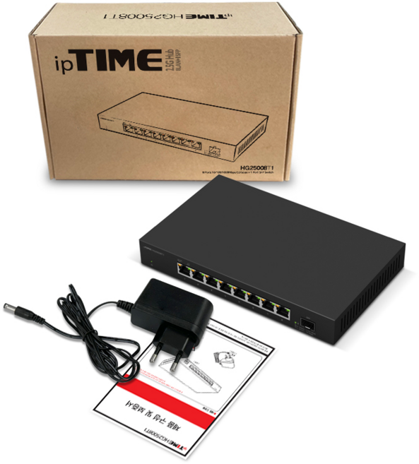 2.5기가 8포트 스위칭허브 10G SFP포트 HG25008T1, 본상품선택, 1개