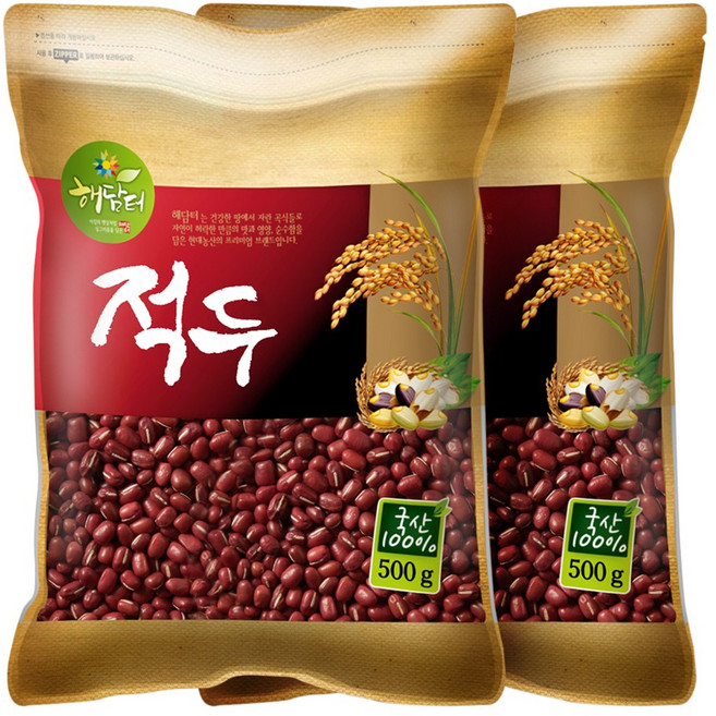 현대농산 국산 적두, 2개, 500g