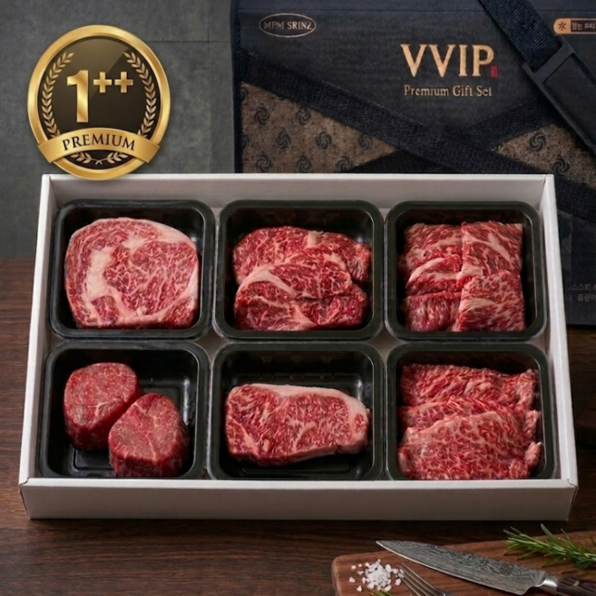 투뿔 한우선물세트 1++ 구이용 1.2kg, 1개
