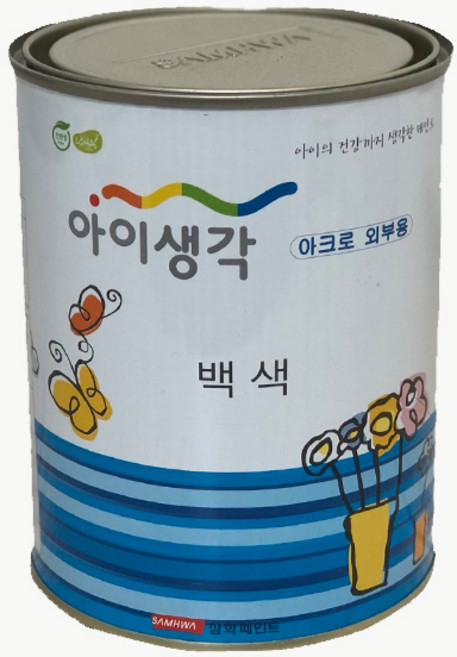 삼화페인트 아이생각 아크로외부용 수성페인트, 1L, 1개