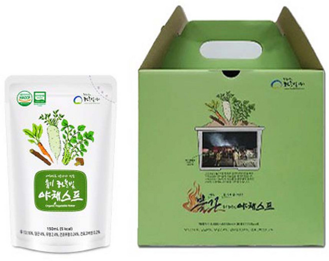 100% 유기농 유기야채스프 야채수, 150ml, 30개