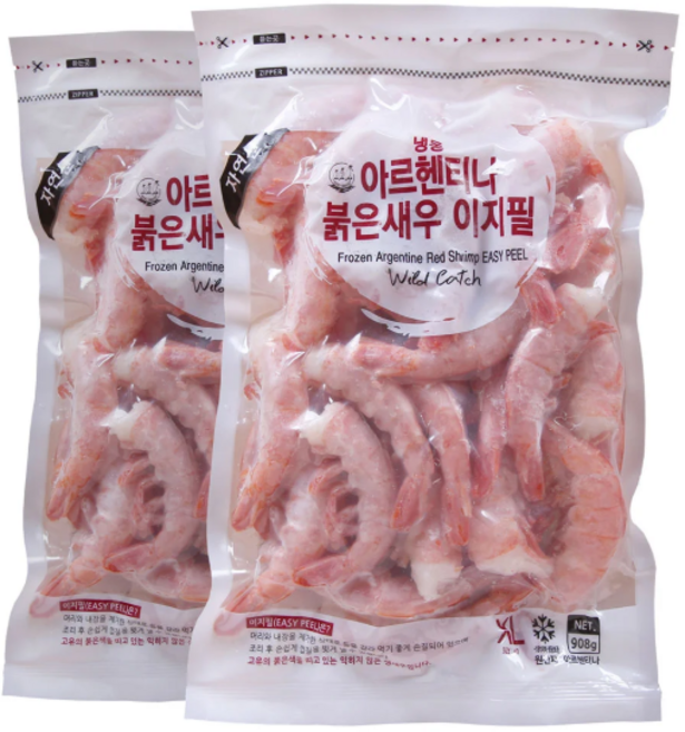 코스트코 냉동 붉은새우 XL 908g x 2팩 이지필 아르헨티나 대새우, 2개