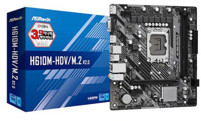 ASRock H610M-HDV/M.2 R2.0 D4 디앤디컴, 메인보드