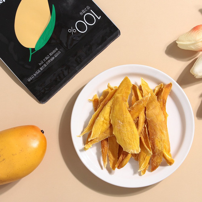 프리미엄 햇망고 무설탕 망고 말랭이 80g x 5봉, 5개