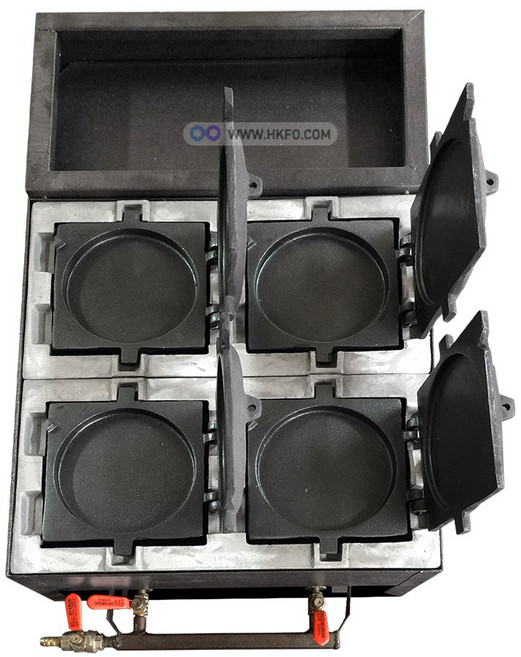 LPG용 4구 4P 중국 버블 가스 호떡기계