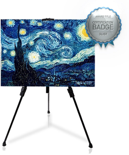 비상 스탠다드 알류미늄 이젤 3단 휴대용 가방포함, 1.스탠다드 만능 이젤(블랙:KT0301)+파우치