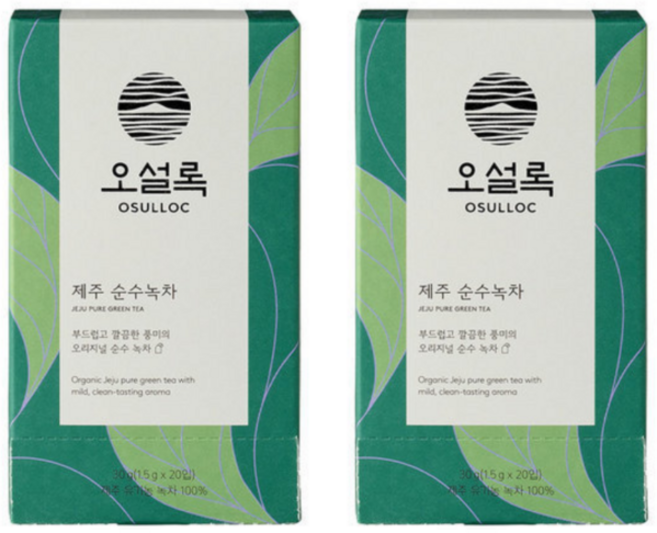 오설록 제주 순수녹차, 1.5g, 20개입, 2개