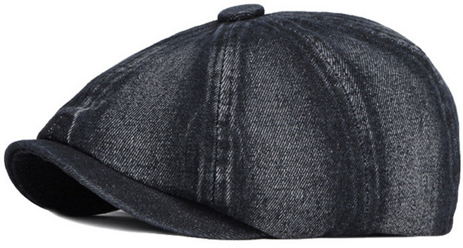 데이즈원 남성 봄 여름 빵모자 헌팅캡 중년 남자 데님 골프 베레모 모자