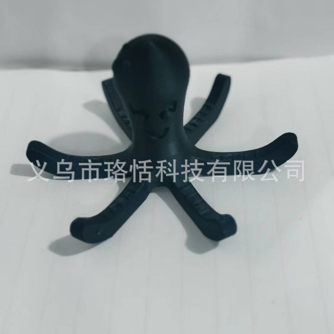 章魚造型水杯瀝水架，3D列印創意居家擺件, 黑色, 1個