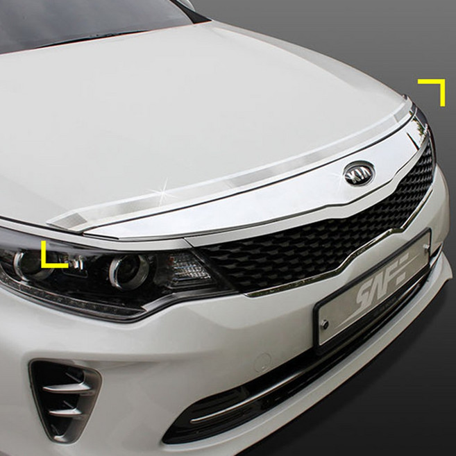 올뉴 K5 크롬 본넷 후드 가드 본넷 본네트 튜닝, 1개